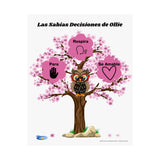 Mini Emozi® Spring Halt, Hoot, Heart Large Poster (Spanish)