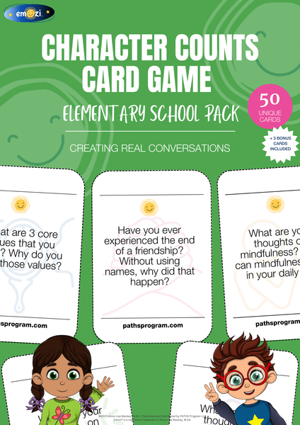 Character Counts Card Game - Elementary edition