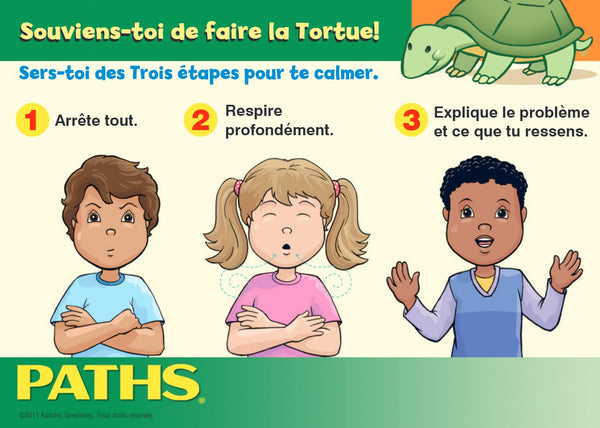 Vitrophanie adhésive “Souviens-toi de faire la Tortue!”/Cling—'Remember to Do Turtle!'