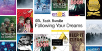 Book covers from the Emozi® Grade 8 Following Your Dreams SEL Book Bundle includes ten fiction and nonfiction titles.