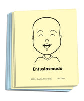"Feeling Faces" Cards - Preschool/Kindergarten Classroom Set [Spanish]